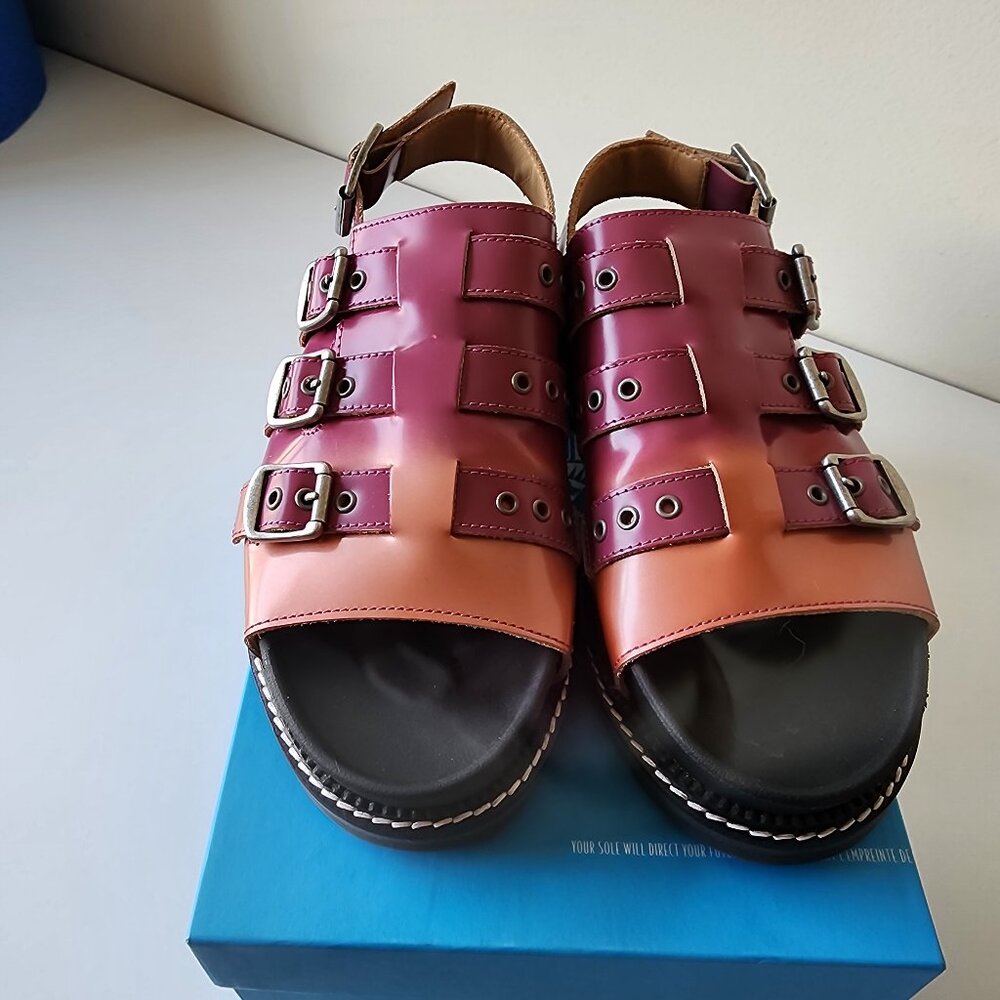 John Fluevog 7th Heaven rose Ora Angel Sole Sandal, W8